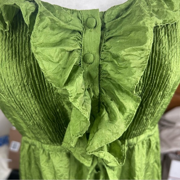 Sundance Silk Tiered Dress Sm Ruffles Fairy Whimsical Boho Tiny Flaws Delicate - Picture 7 of 10